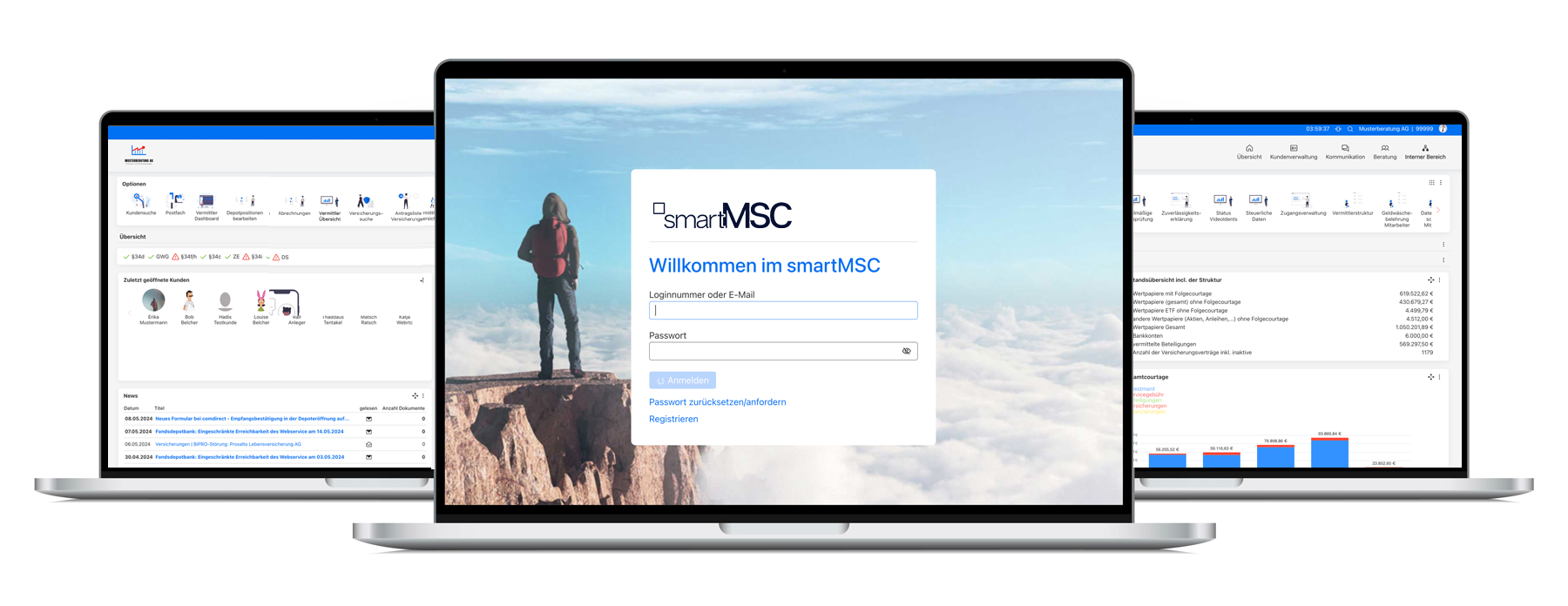 smartMSC-Uebersicht smartMSC Übersicht Ansicht